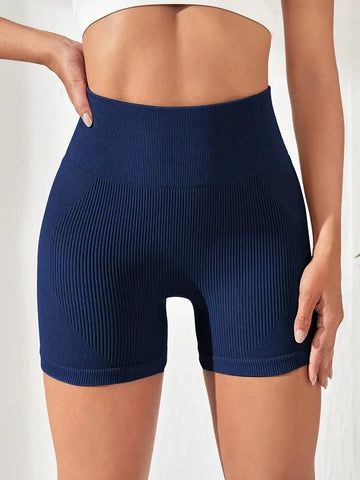 SA361 - High Waist Stretchable Fitness Yoga Sports Shorts